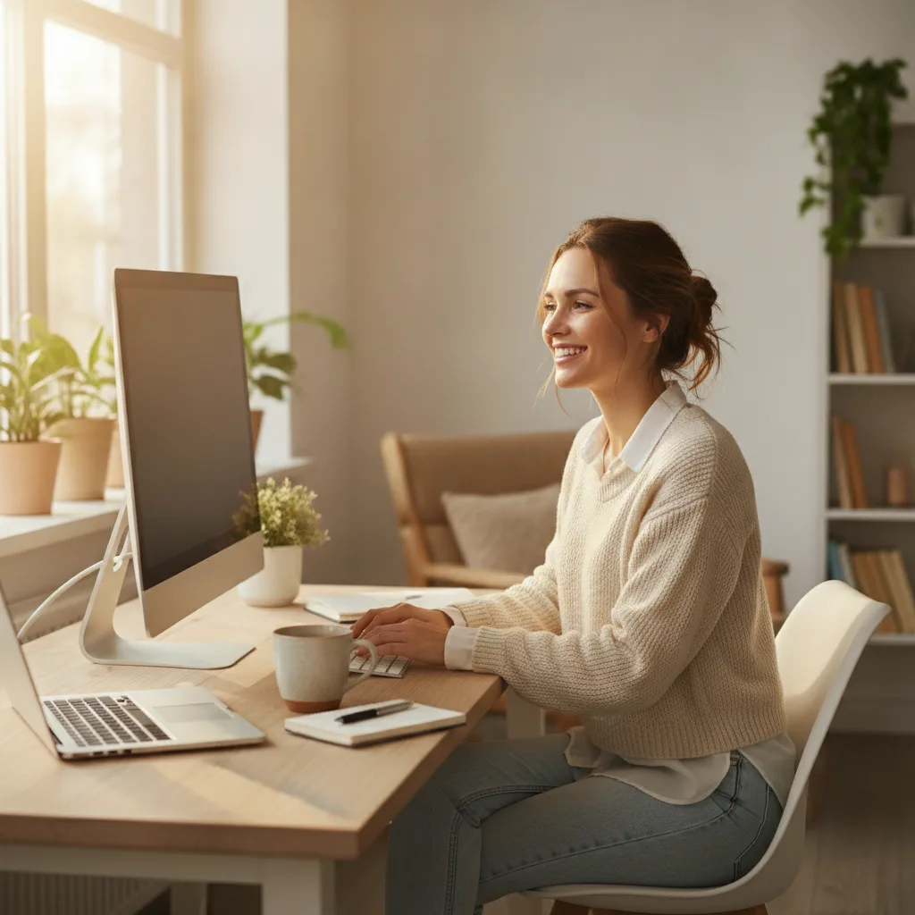 Woman glowing with energy and clarity after OvaGlow